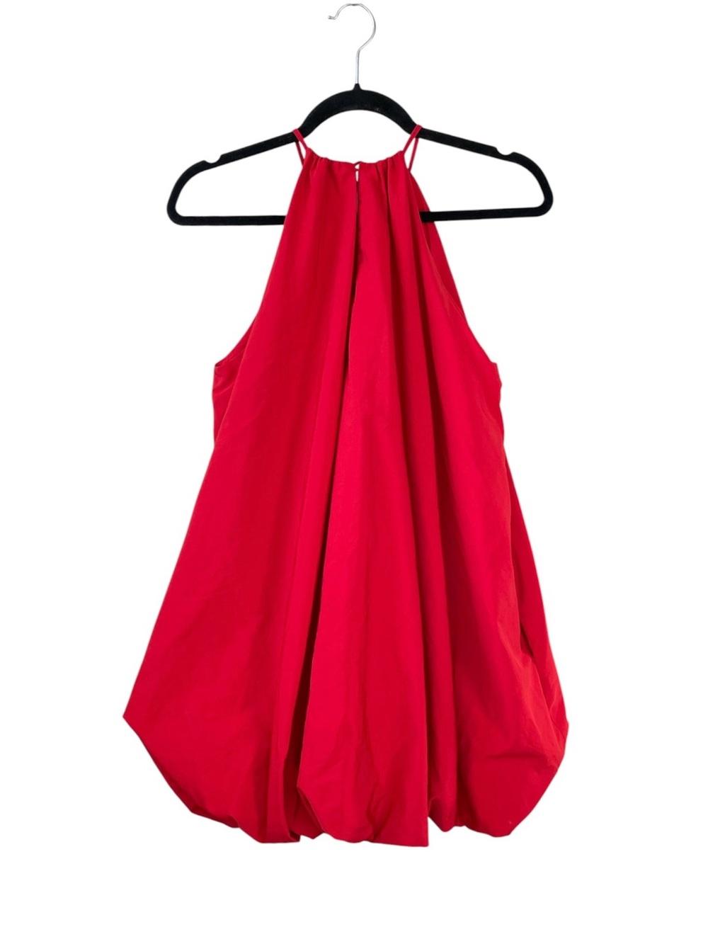 Zara Red Mini Balloon-Hem Sundress - Picture 9 of 10